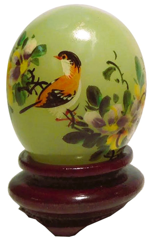 4392 - 1" Green Egg - Orange Bird - |9-7|