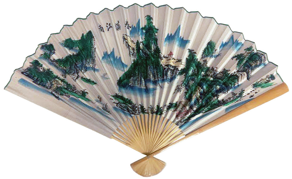 4394 - 35" Fan Mountain Scenery - |I-3 Shelf|