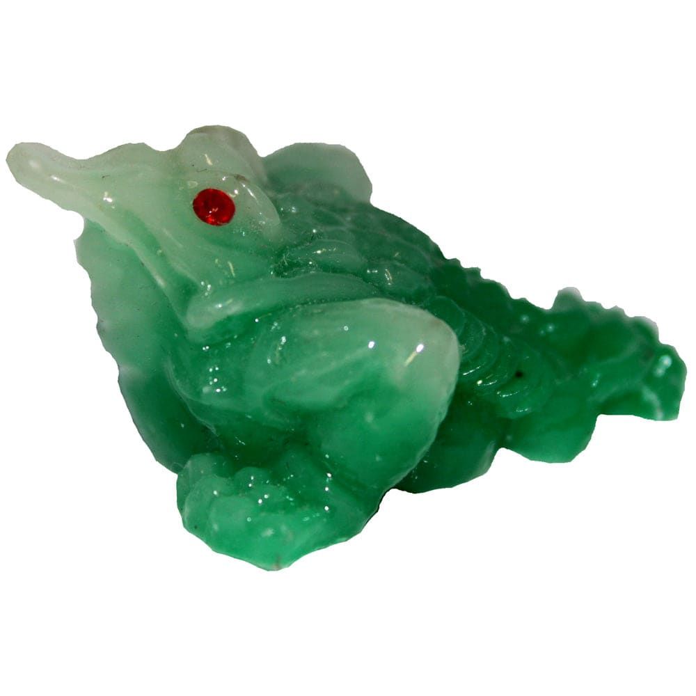 440 - 1" Jade Green Money Frog Coin Mouth - |Z-16|