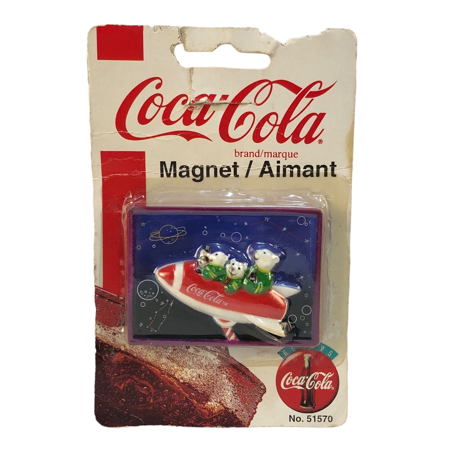 4424 - Coca Cola Magnet Bears Rocket - |H-46|