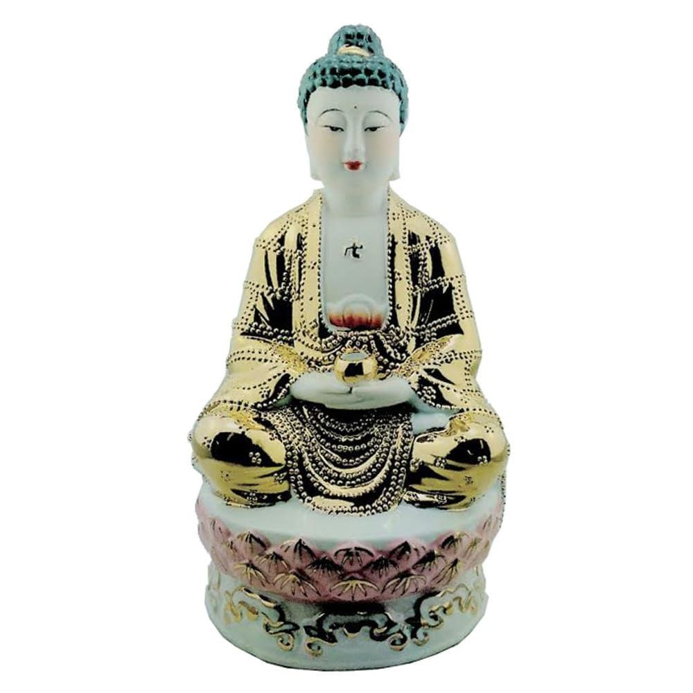 451 - 12" White & Gold Buddha - Cup - |X-55|