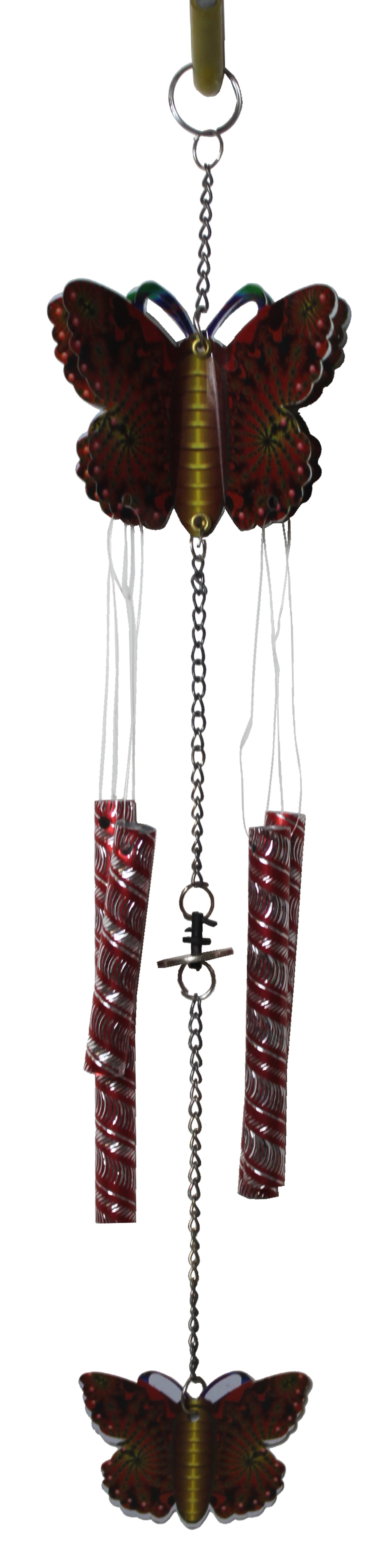 4555 - Red Butterfly Laser Windchime |17-30|