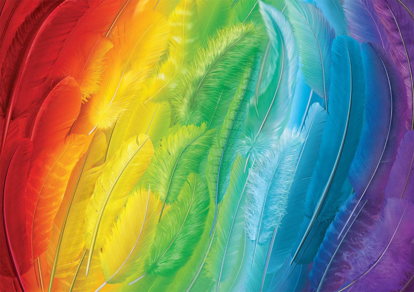 474 - Vibrant Plumes of Color Jigsaw Puzzle |GR-52|