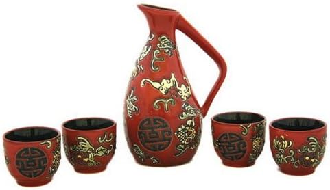 483 - Sake Set 5 pc Japanese |17-30| |Pod 3-30|