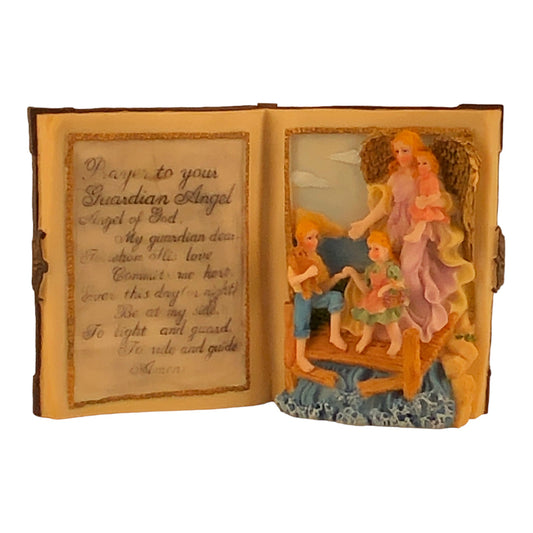 4876 - Guardian Angel Book Plaque - |18-26|