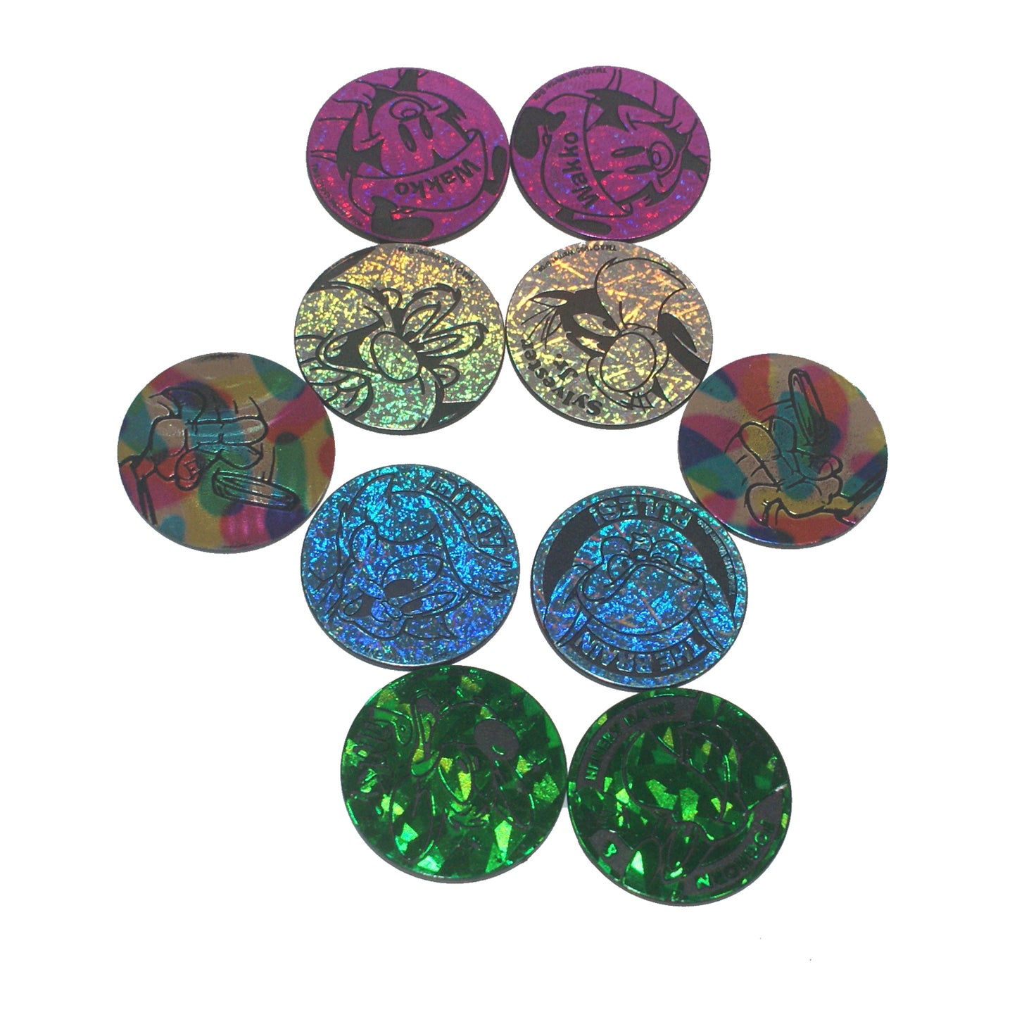 4940 - 10 Asst Black Holographic Slammers - |Pog/Garage|