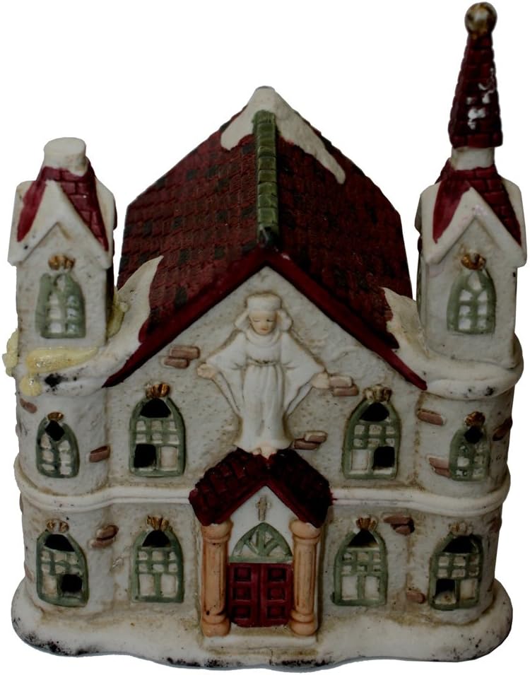 4972 - 5" Christmas Village Church - |13-18|