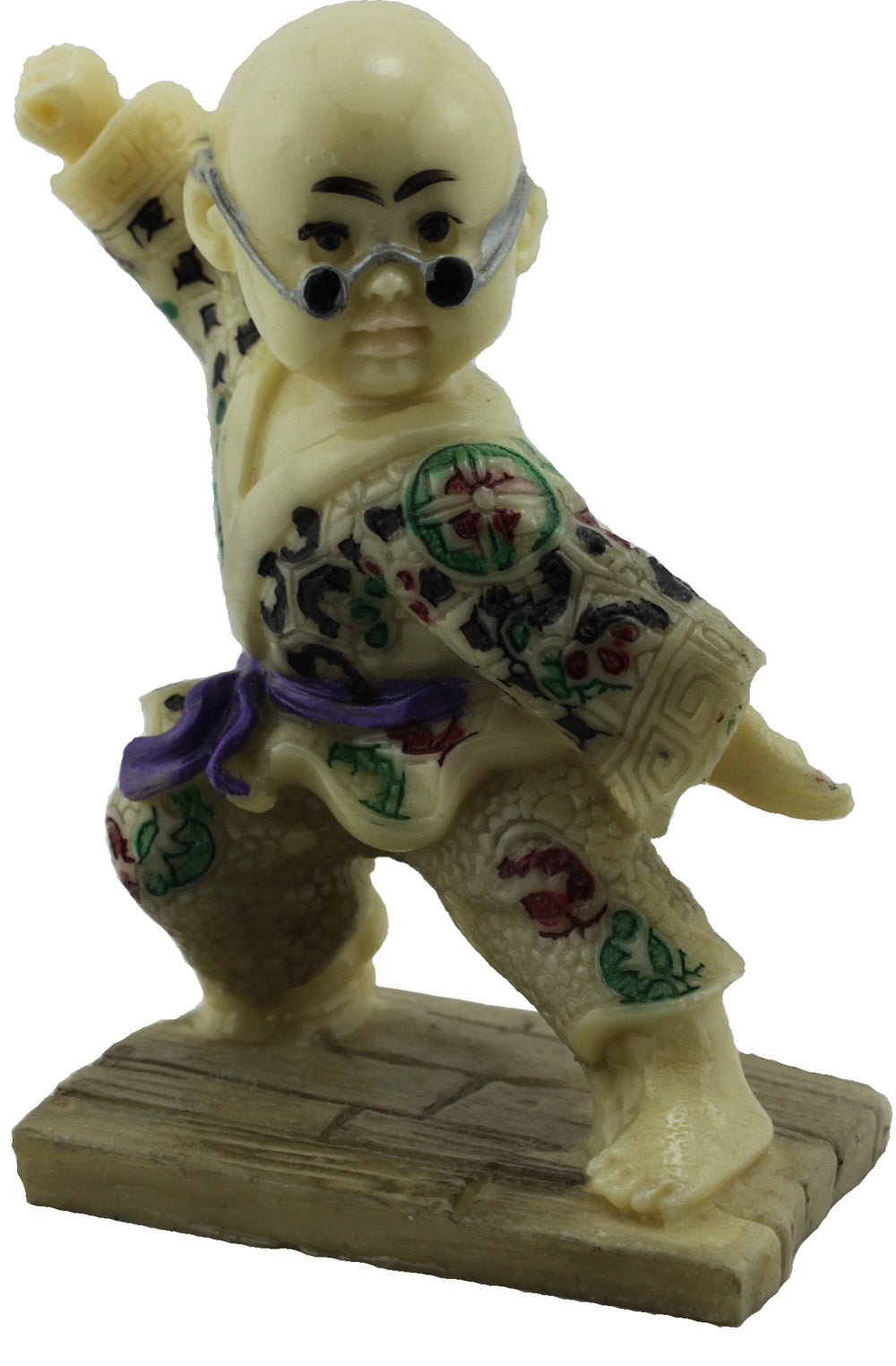 4974 - 4" Faux Ivory Buddha Boy - Downblock - |X-62|