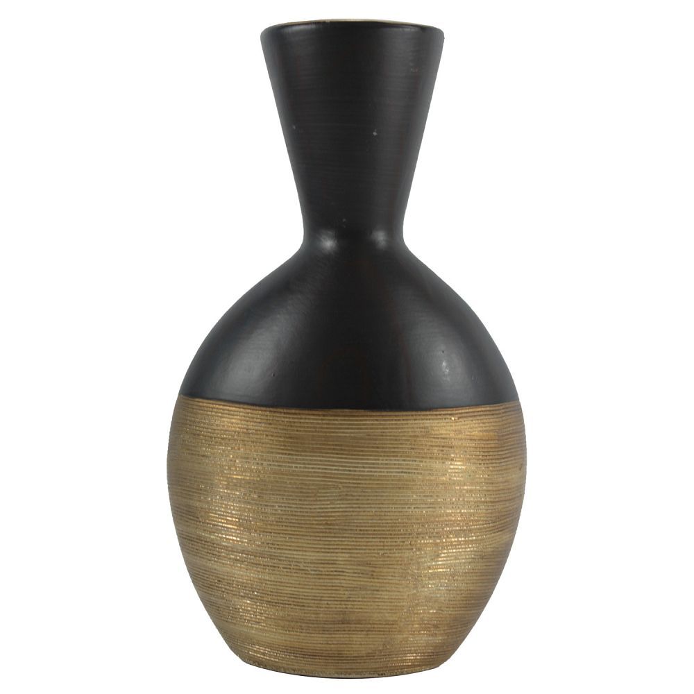 508 - 11" Brown and Copper Vase |11-20|