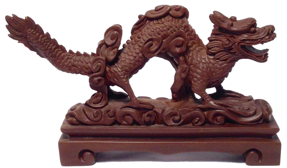 5194 - 8" Brown Dragon - On Base - |Z-61|