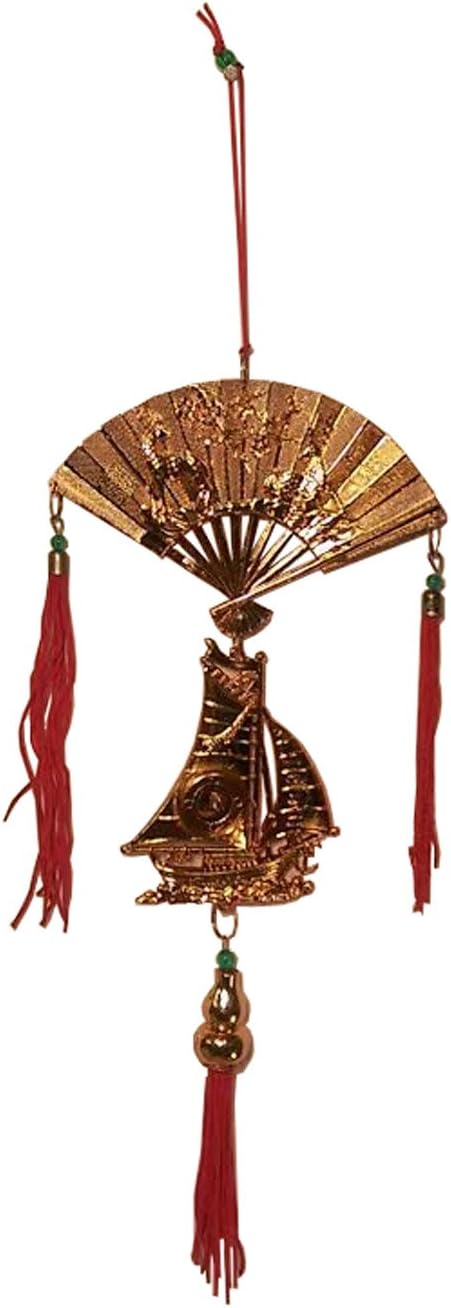 5226 - Fan and Boat Golden Wall Hanger - |7-10|