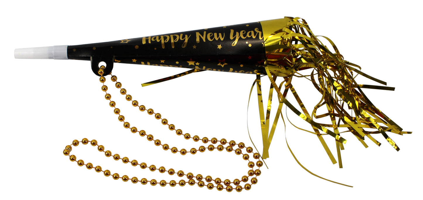 5227 - Black New Years Horn W Necklace |Pod 1-69|