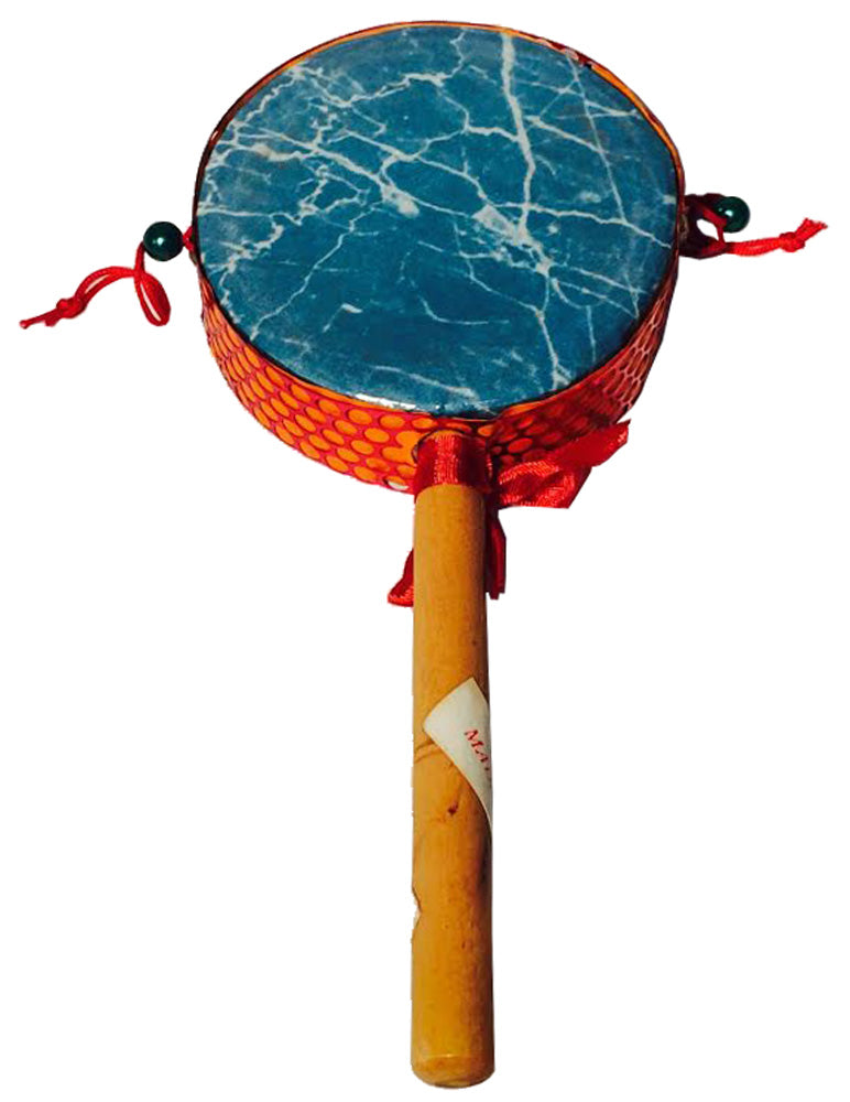 5289 - 4" Drum Rattle Oriental Blue - |4-8|