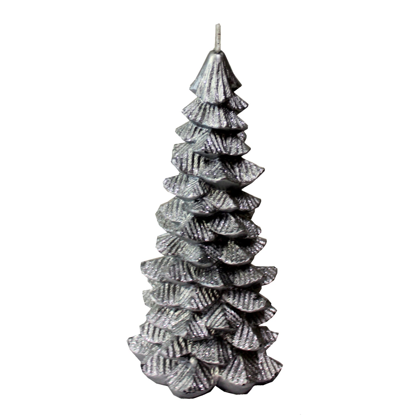 5333 - 7" Silver Xmas Tree Candle |Scent 26|