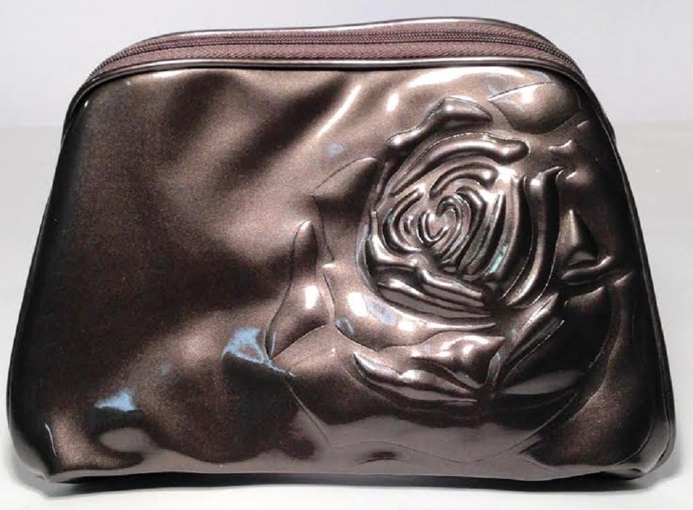5431 - 9x6 Grey Rose Make Up Bag - |16-23|