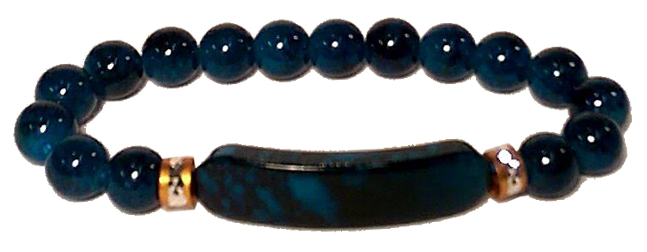 5477 - Aqua Bead Power Bracelet - |Clear-101||Store|