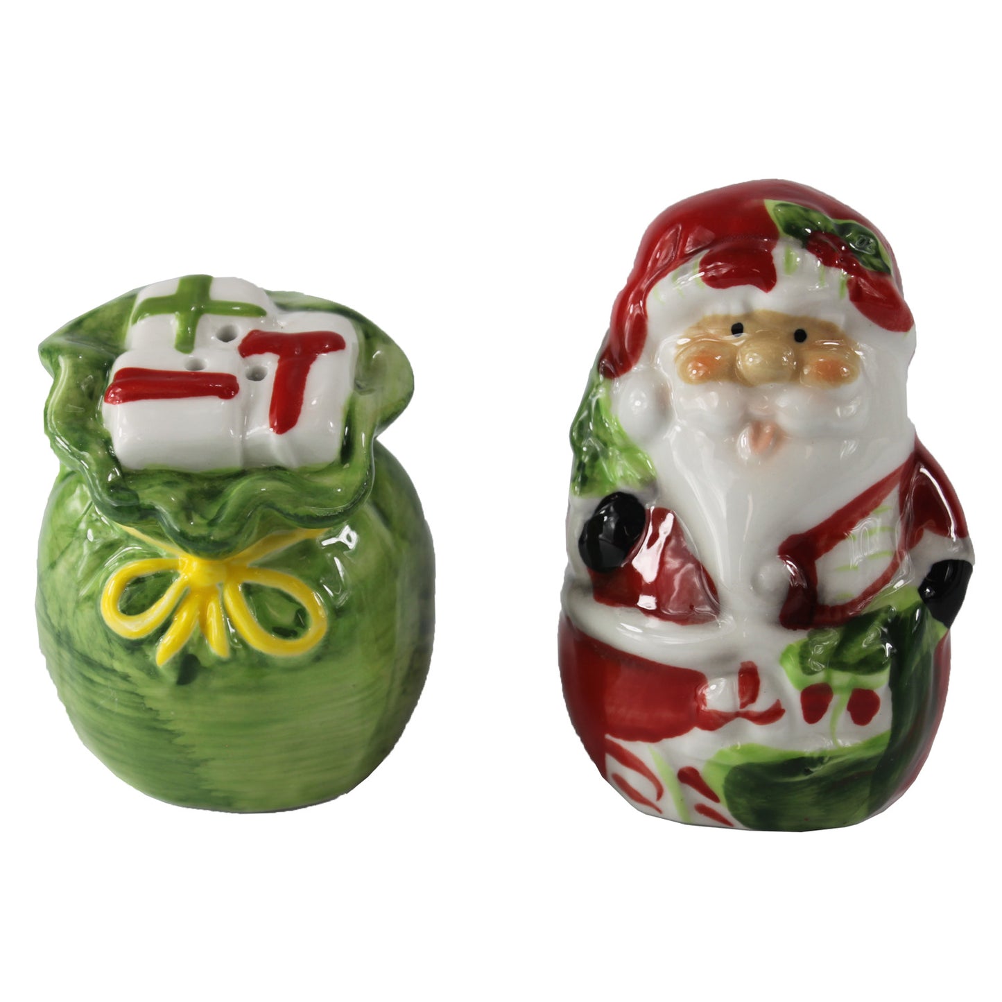 5482 - Charming Santa with Bag Salt and Pepper Shakers Set for Holiday Kitchen Dining Tableware |4-22|