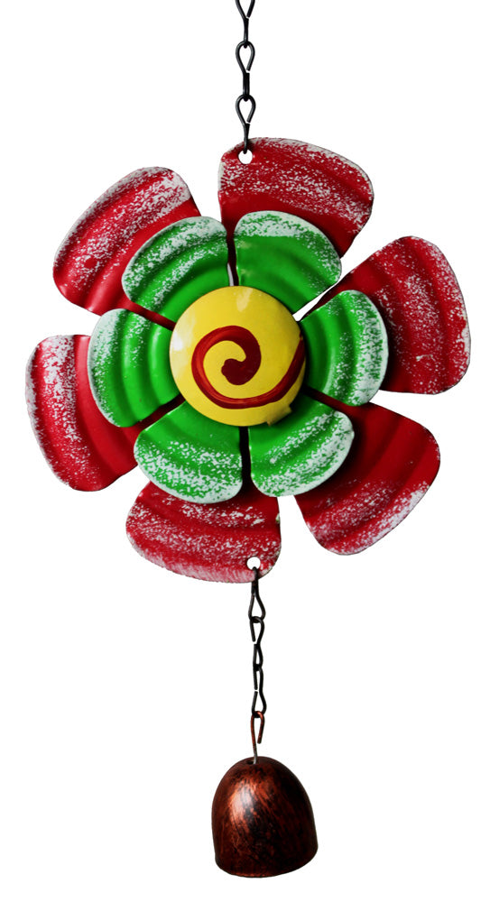 5579 - Red Flower Bell Decor Chime - |BT|