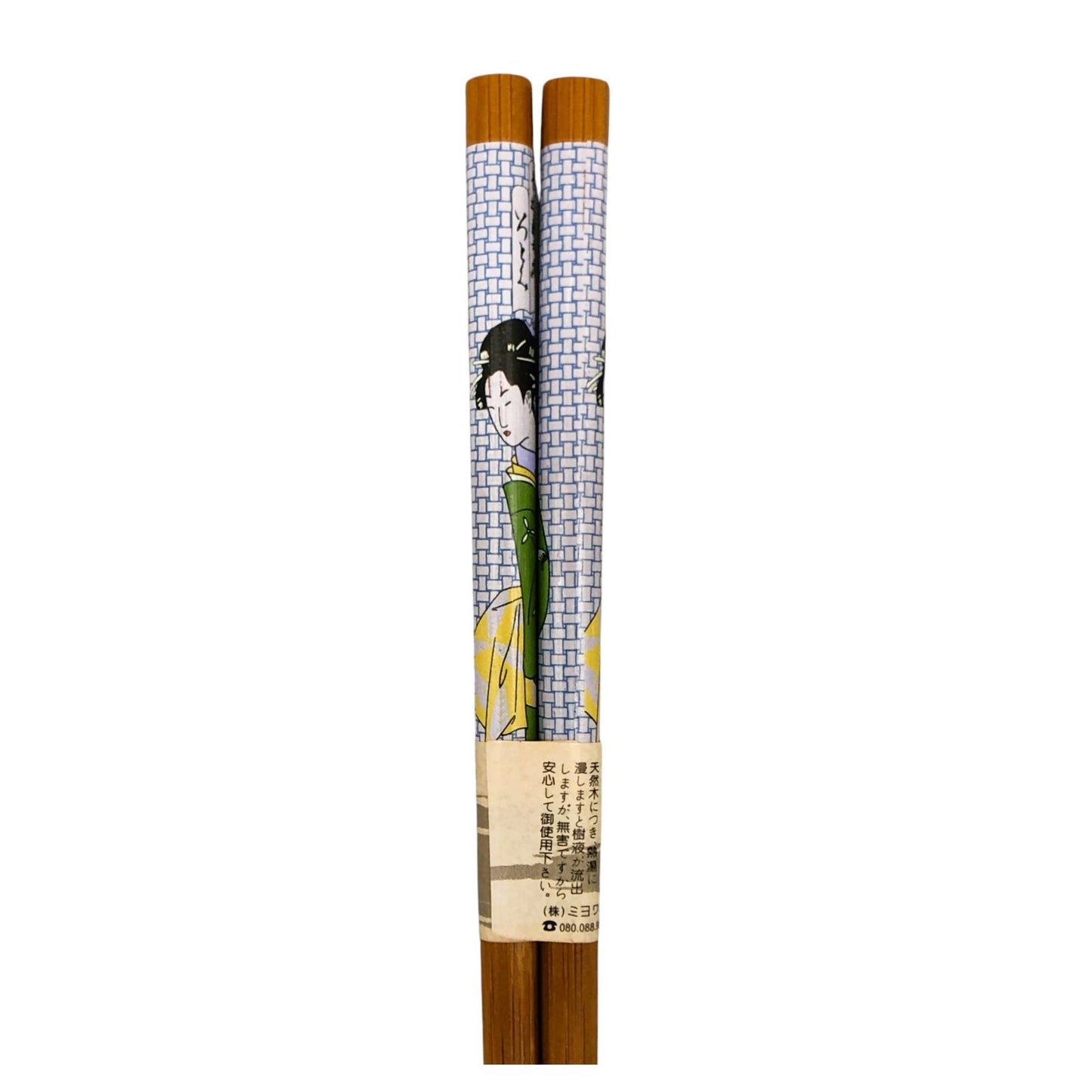 564 - Tan Chopsticks Blue Geisha- |16-24|