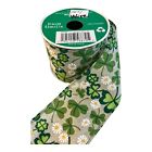 5651 - Daisies & Shamrocks Wired Ribbon - |2-20|