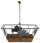 5689 - Elegant 7 Inch Decorative Bird Basket for Interior Home Decor and Collection |H-32|