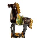 5692 - 18" x 12" Brown Tang Horse Ceramic Bisque Figure in Standing Position |Z-69|