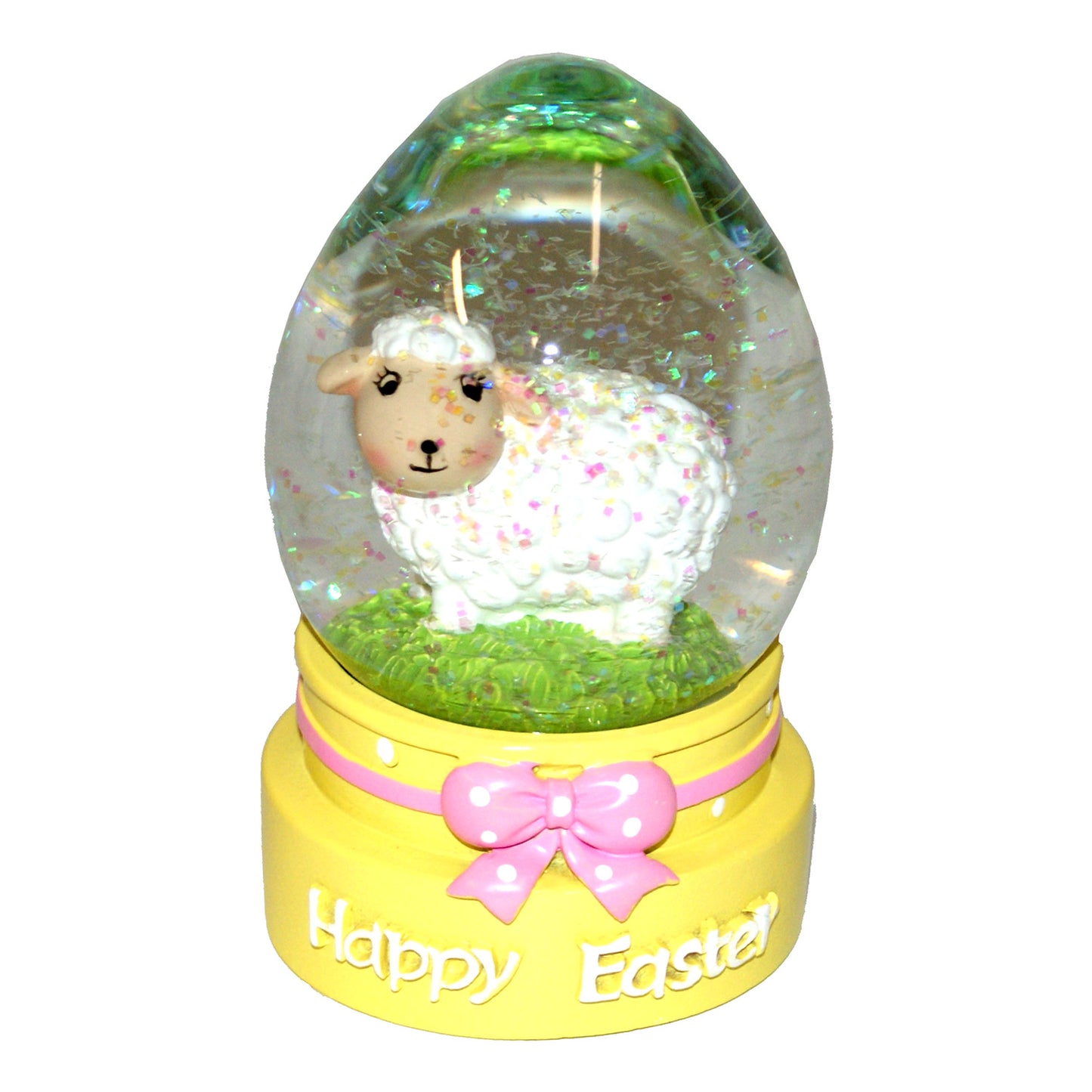 5931 - 4" Yellow Oval - White Lamb - |1-33|