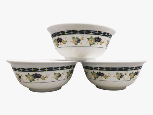 5936 5" Grape Bowl Set of 3 |9-14|