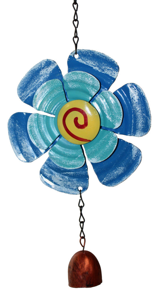 5941 - Blue Flower Bell Decor Chime - |G-6|