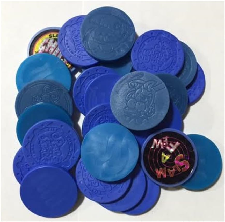 5983 - 10 Asst Blue Plastic Slammers - |23-D Down|