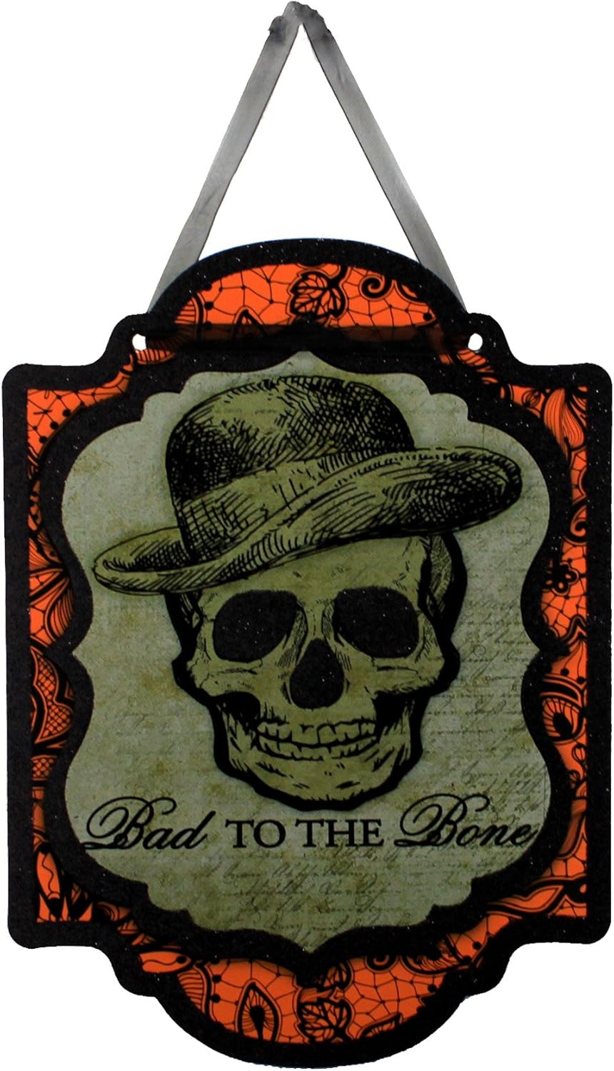6052 - Bad To The Bone Skull Sign - |Pod 2-59|