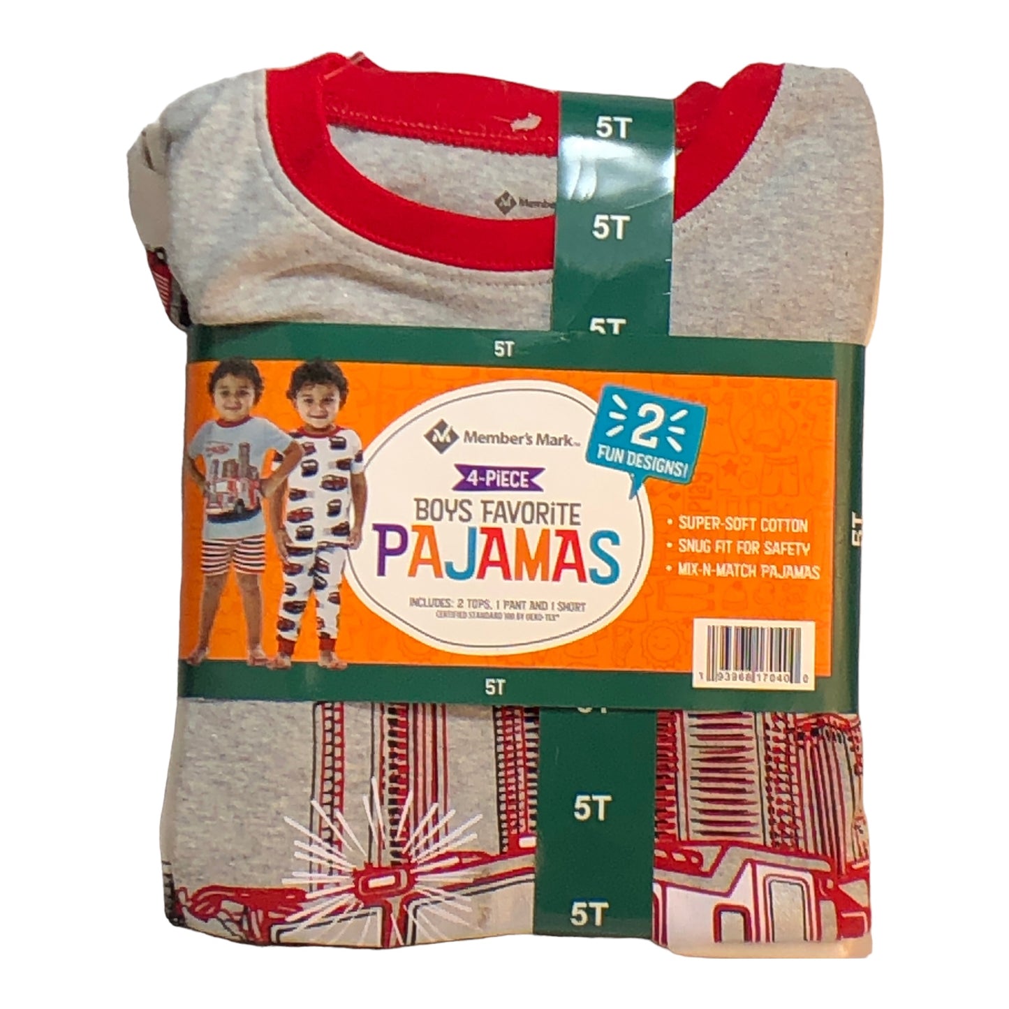 6137 - Boys Pajamas 2 Designs 5T |20-18|