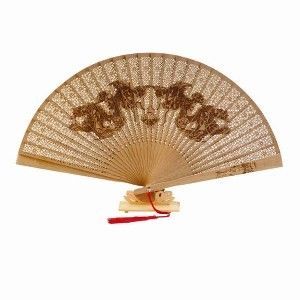 6189 - Sandalwood Dragon Fan |19-32|