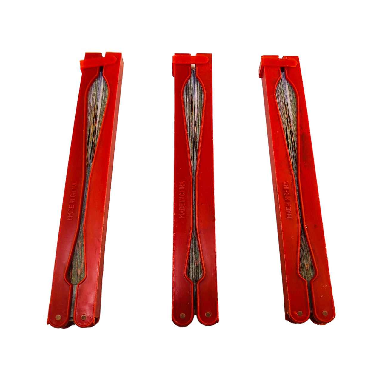 6200 - 3-5.5" Red Fan - Zebras - W-18 : JL COOL BEANS