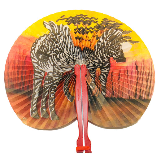 6200 - 3-5.5" Red Fan - Zebras - W-18 : JL COOL BEANS