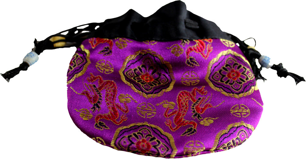6238 - 4" Purple Drawstring Bag |16-22|