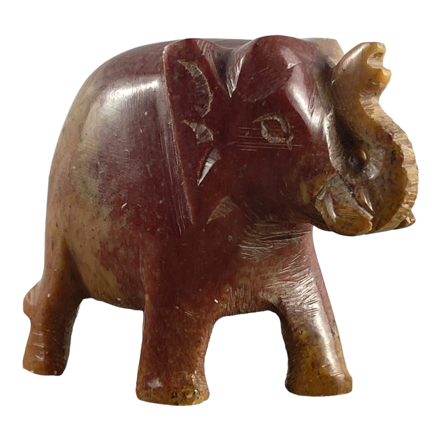 6353 - 3" Stone Elephant - Trunk Up - |Z-3|