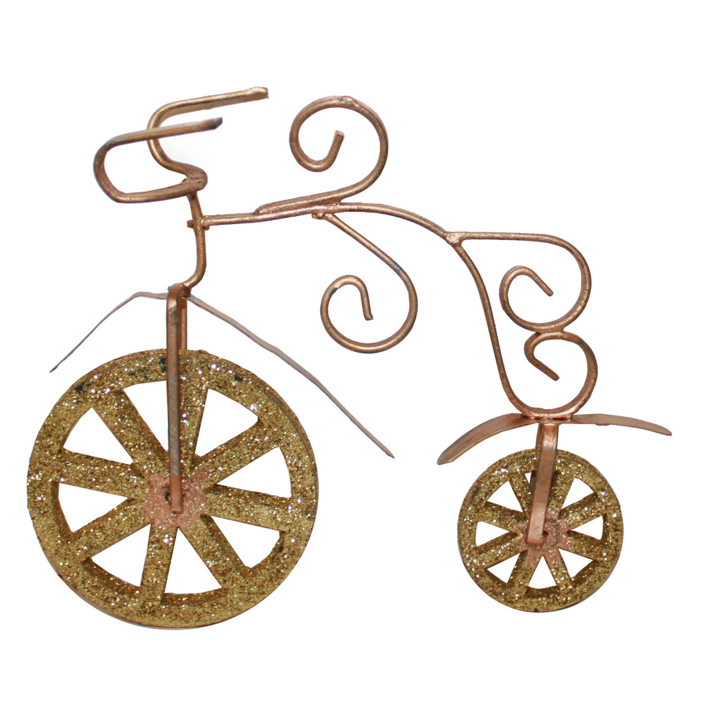 6446 - 5" Gold Bike Ornament - |Pod 2-73|