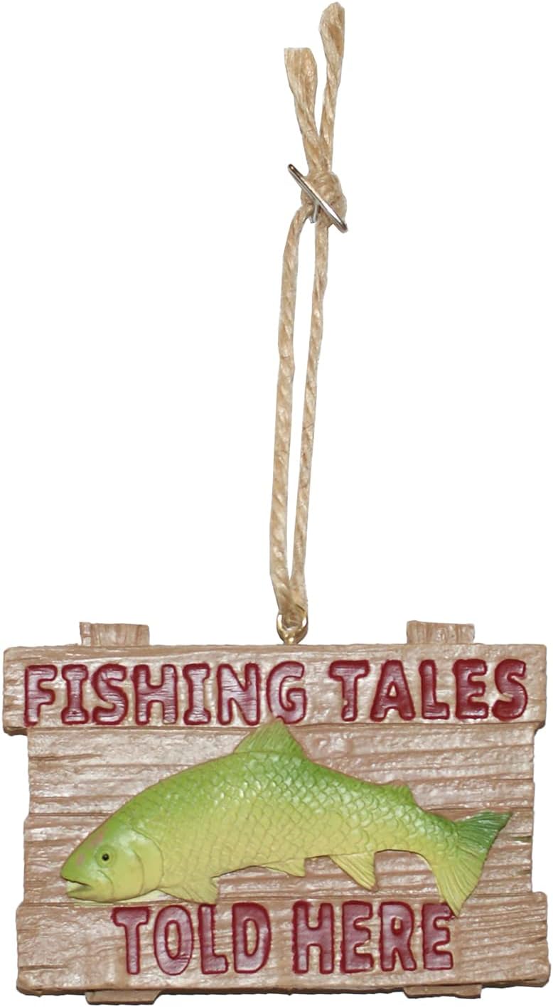 6479 - Fishing Tales Sign Ornament |Pod 1-76|