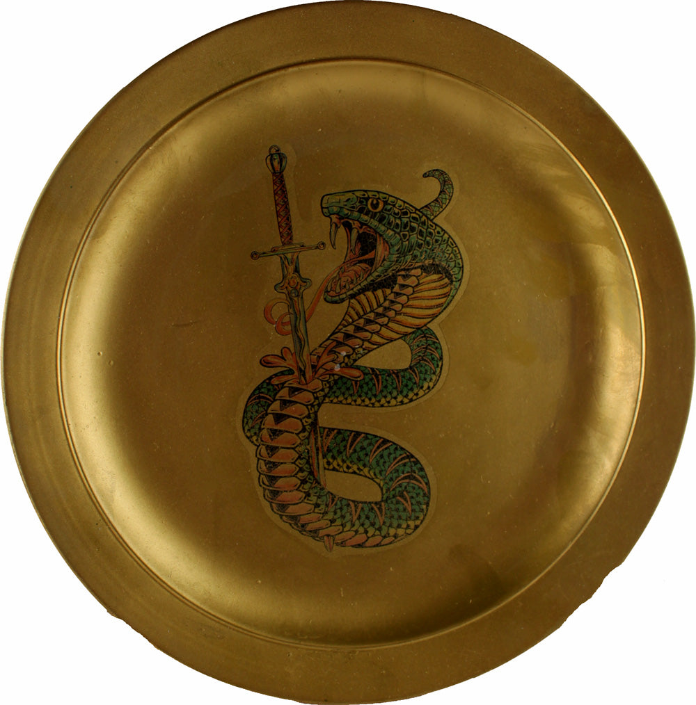 6613 - 10" Gold Cobra w/Sword Plate - w/plates - |9-17|