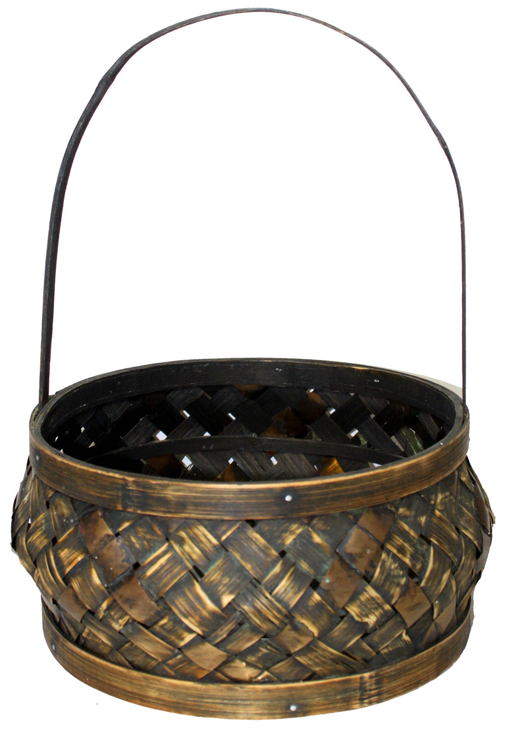 6637 - 15" Woven Basket w/Handle - |C-12|