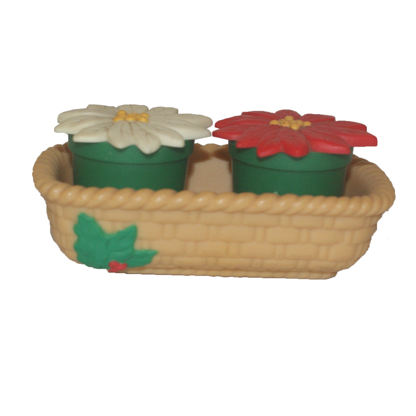 6726 - Poinsettia Basket Salt & Pepper - |12-18|
