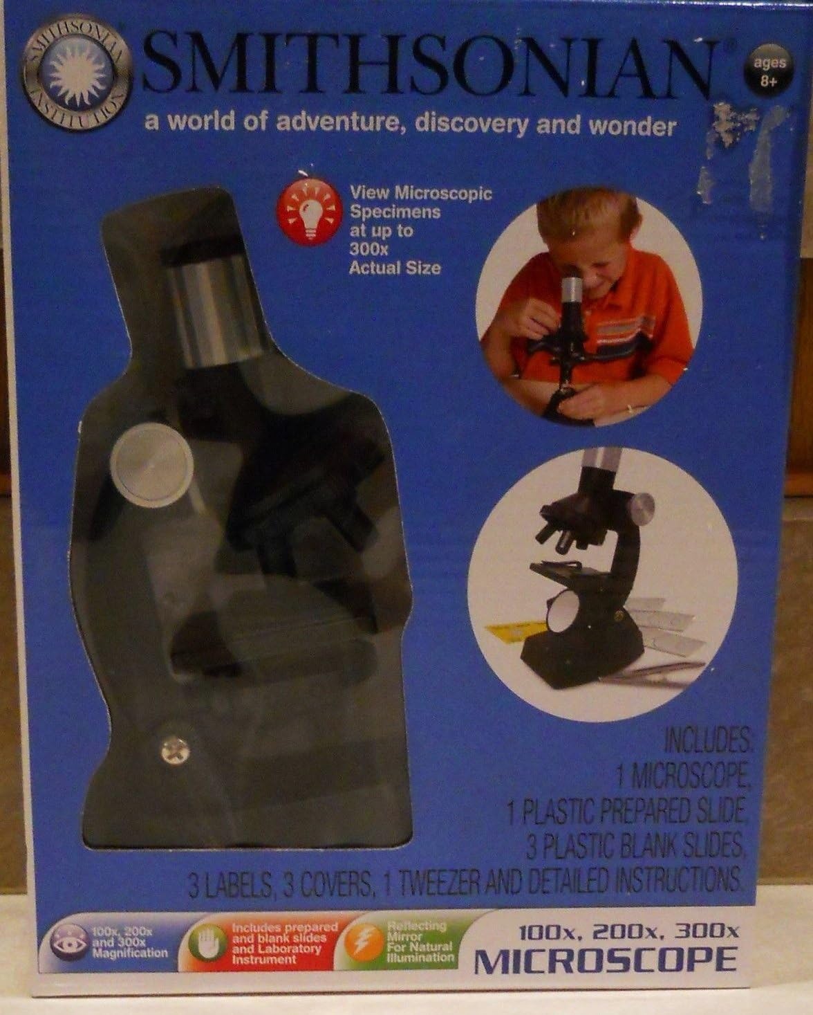 6777 - High-Quality Smithsonian 300X Magnification Microscope For Education And Science |BS-10|