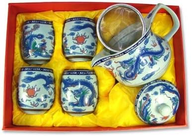 6961 - Tea Set 5 pc Blue and White - |F-26/F-27|
