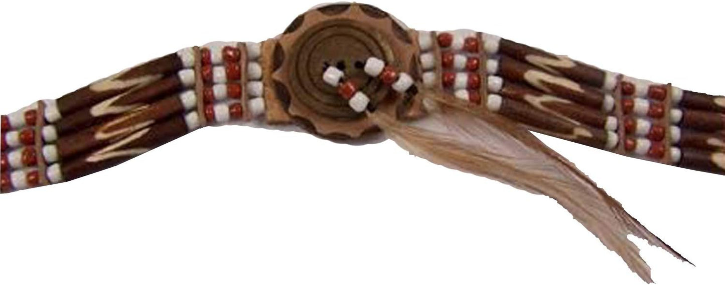 6964 - Divija-Born in Heaven Choker 4 Strand Brown and Rust - |P-1|