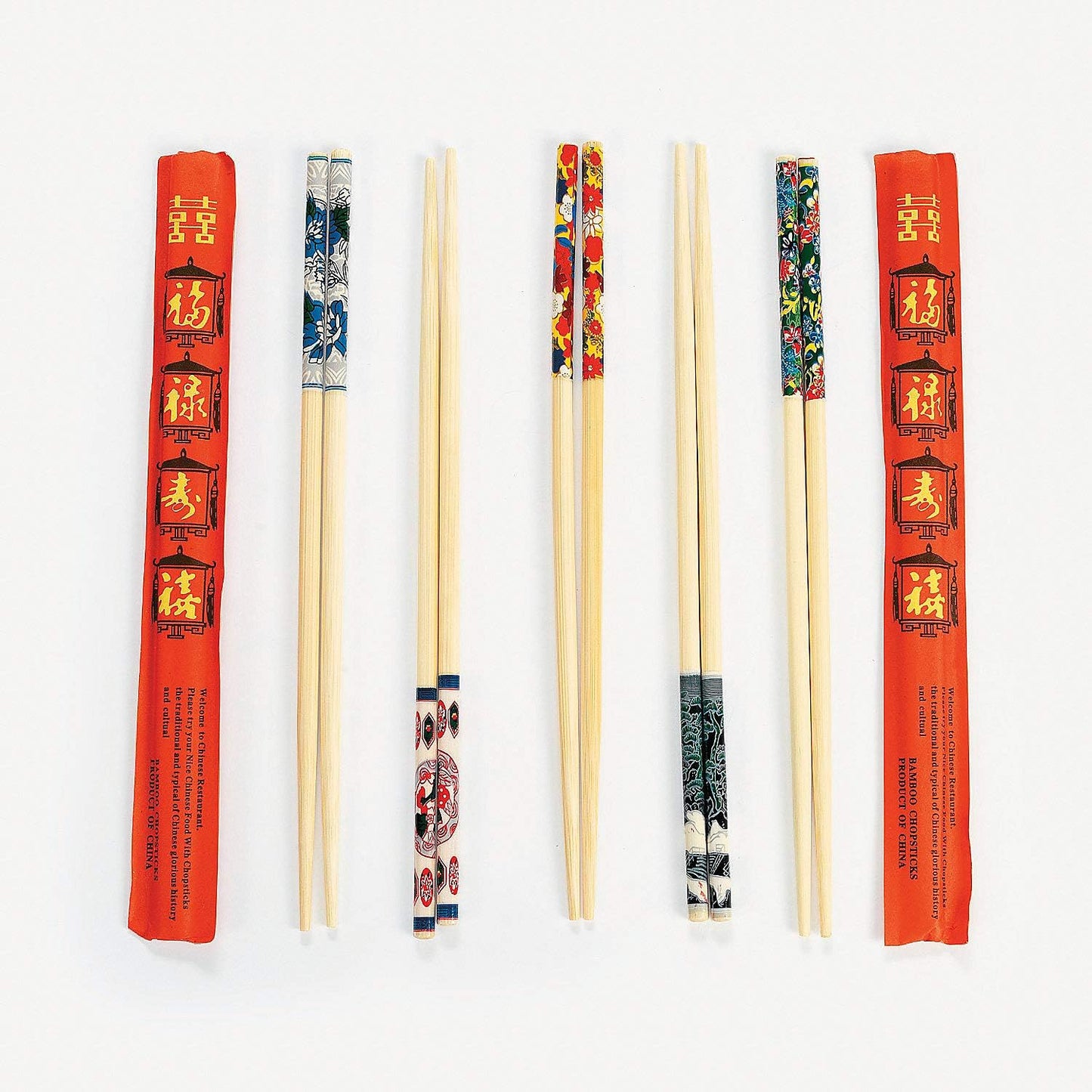 6599 - Chopsticks Wood Dec Set of 24 |F-36 UP|