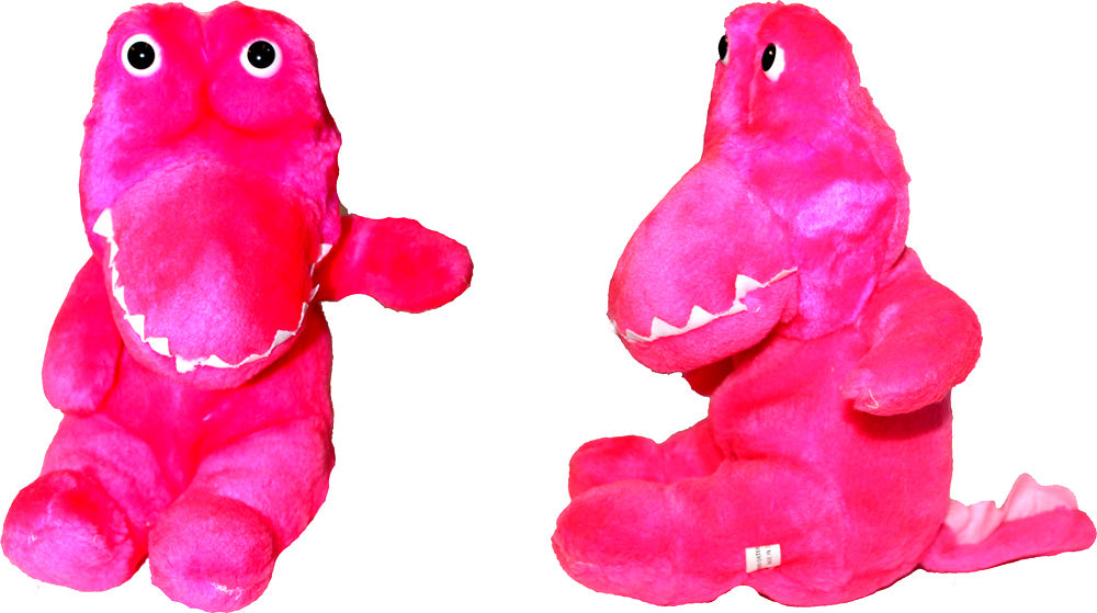 7041 - 10" Hot Pink Plush Alligator - |H-59|