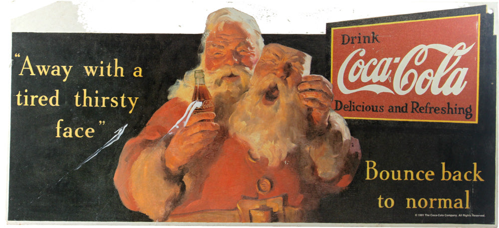 7058 - Santa Coca Cola Sign - |S-22 Garage|