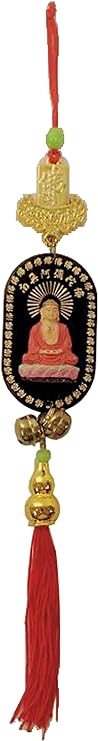 711 - Quan Yin Charm Red Sitting - |Clear-45|