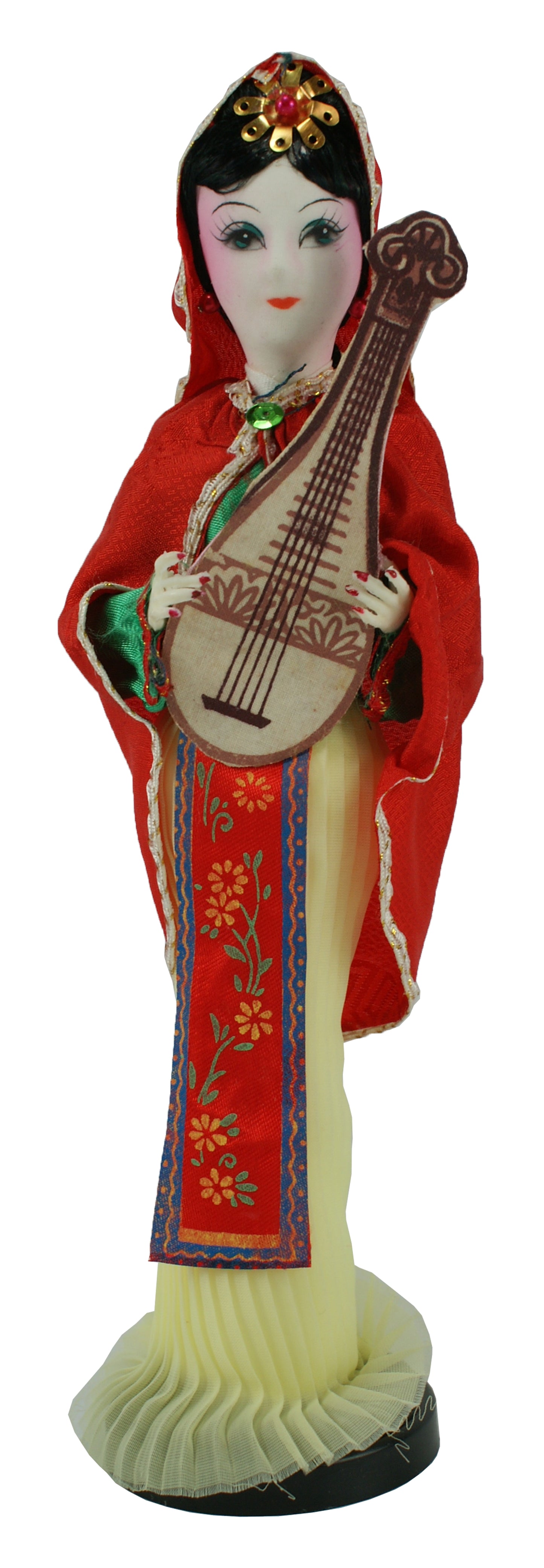 7122 - 10" Yellow Woman Doll - Lute #5 - |X-18|